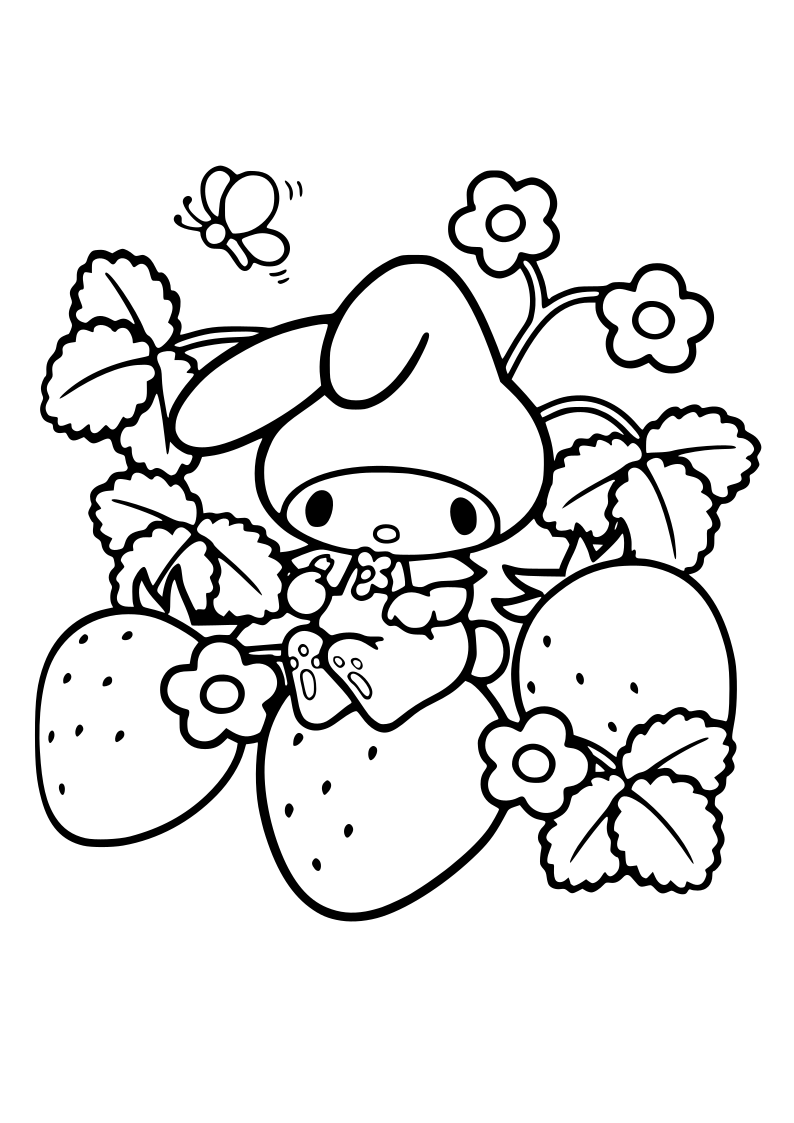 Sanrio Coloring Pages Printable Aesthetic 59