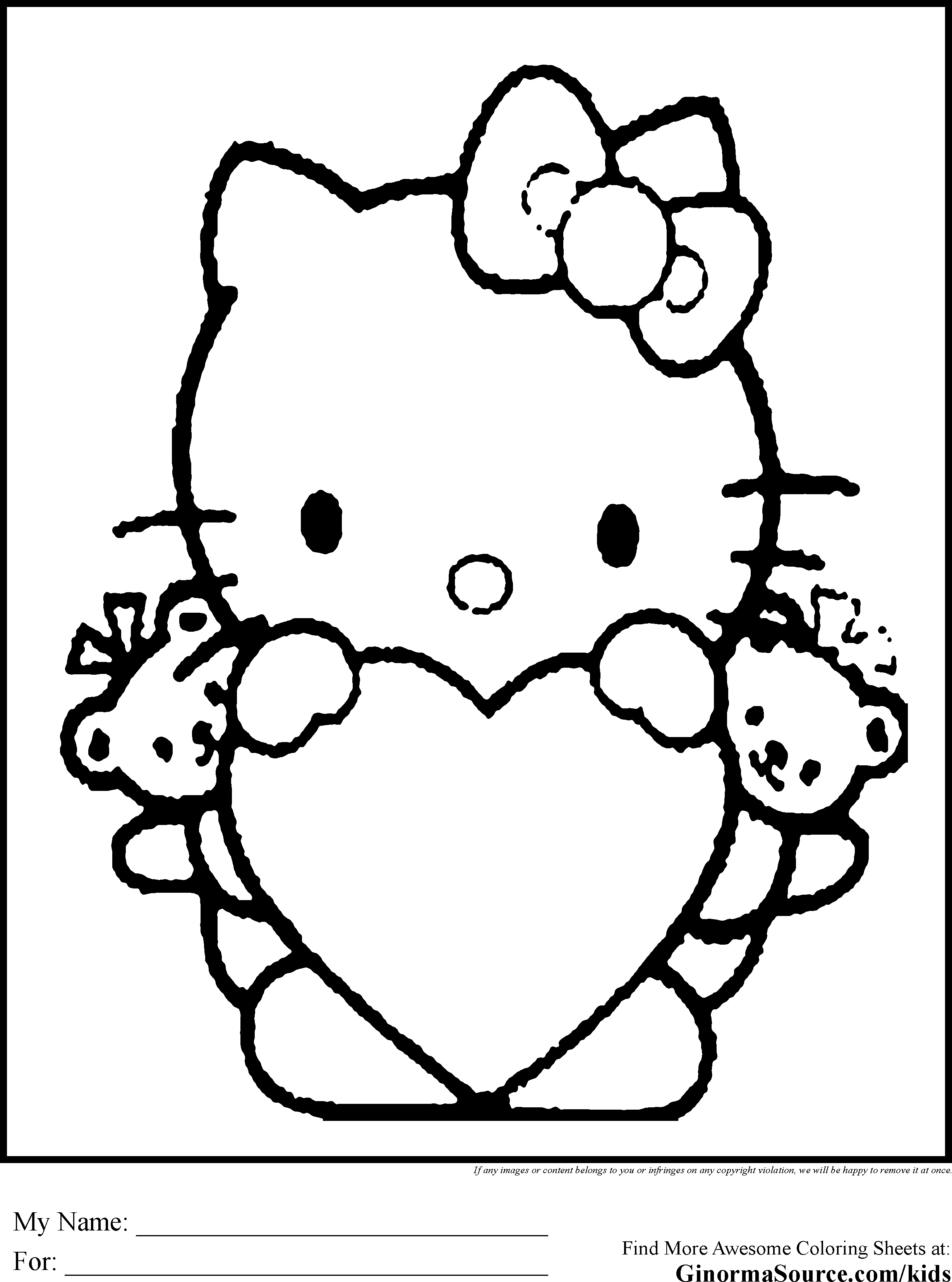 Sanrio Coloring Pages Printable Aesthetic 6