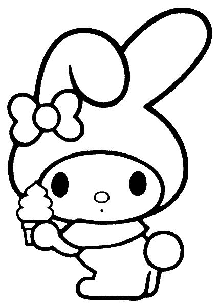 Sanrio Coloring Pages Printable Aesthetic 7