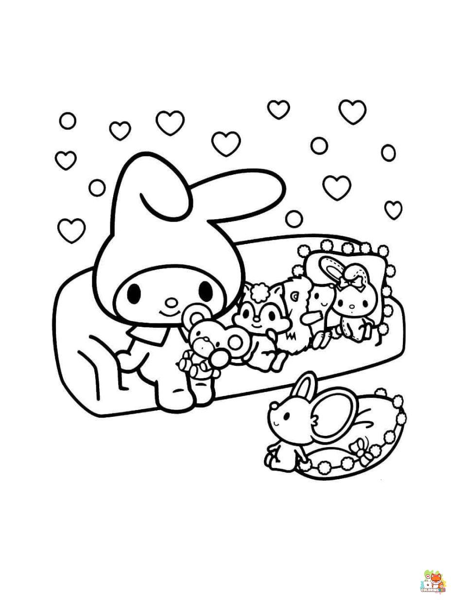 Sanrio Coloring Pages Printable Aesthetic 71