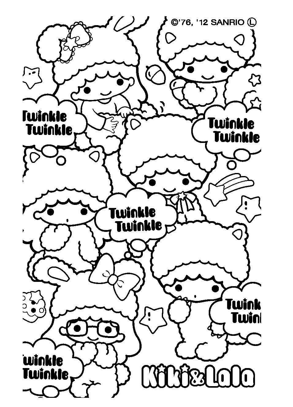 Sanrio Coloring Pages Printable Aesthetic 72