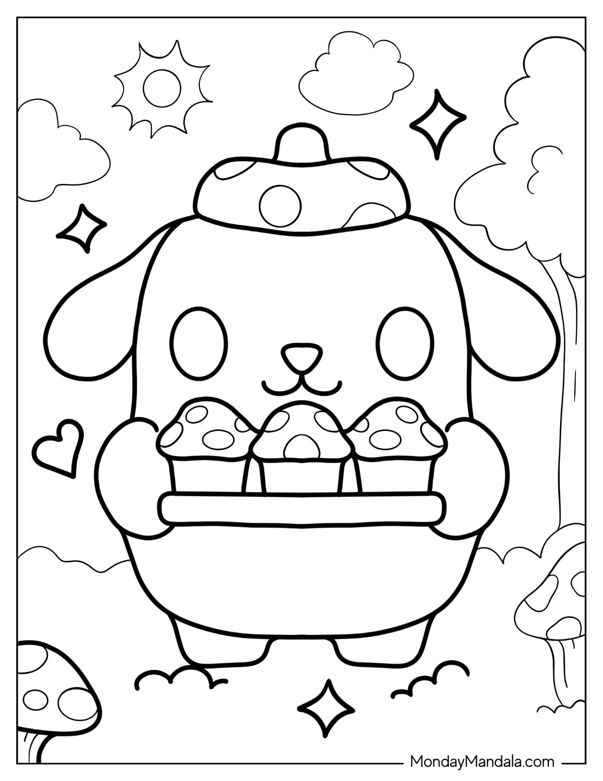 Sanrio Coloring Pages Printable Aesthetic 73