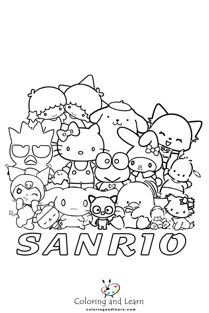 Sanrio Coloring Pages Printable Aesthetic 87