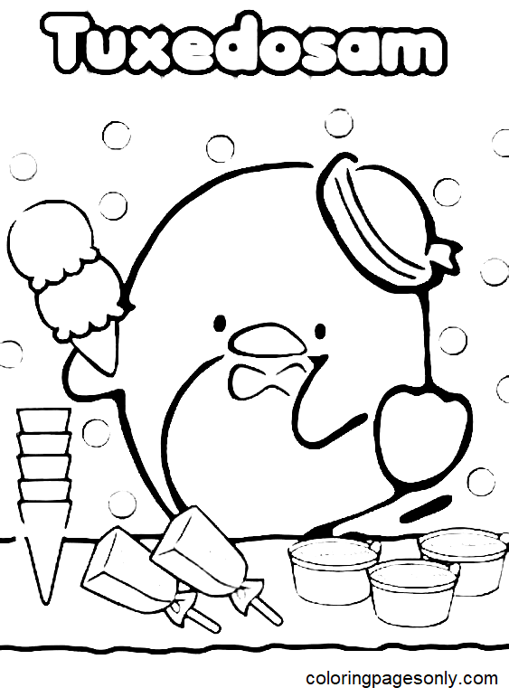 Sanrio Coloring Pages Printable Aesthetic 97