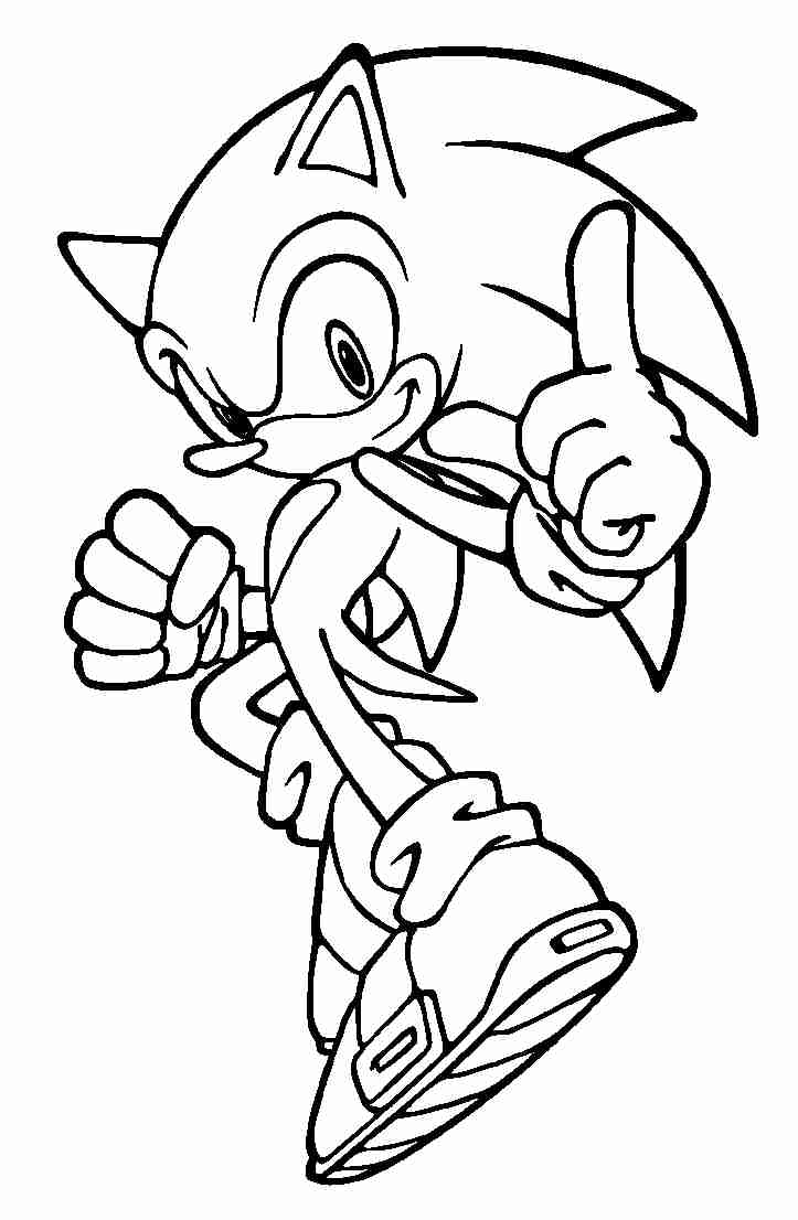 Super Sonic Coloring Pages Free Printable 104