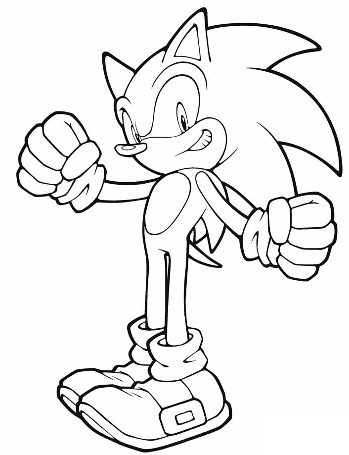 Super Sonic Coloring Pages Free Printable 107