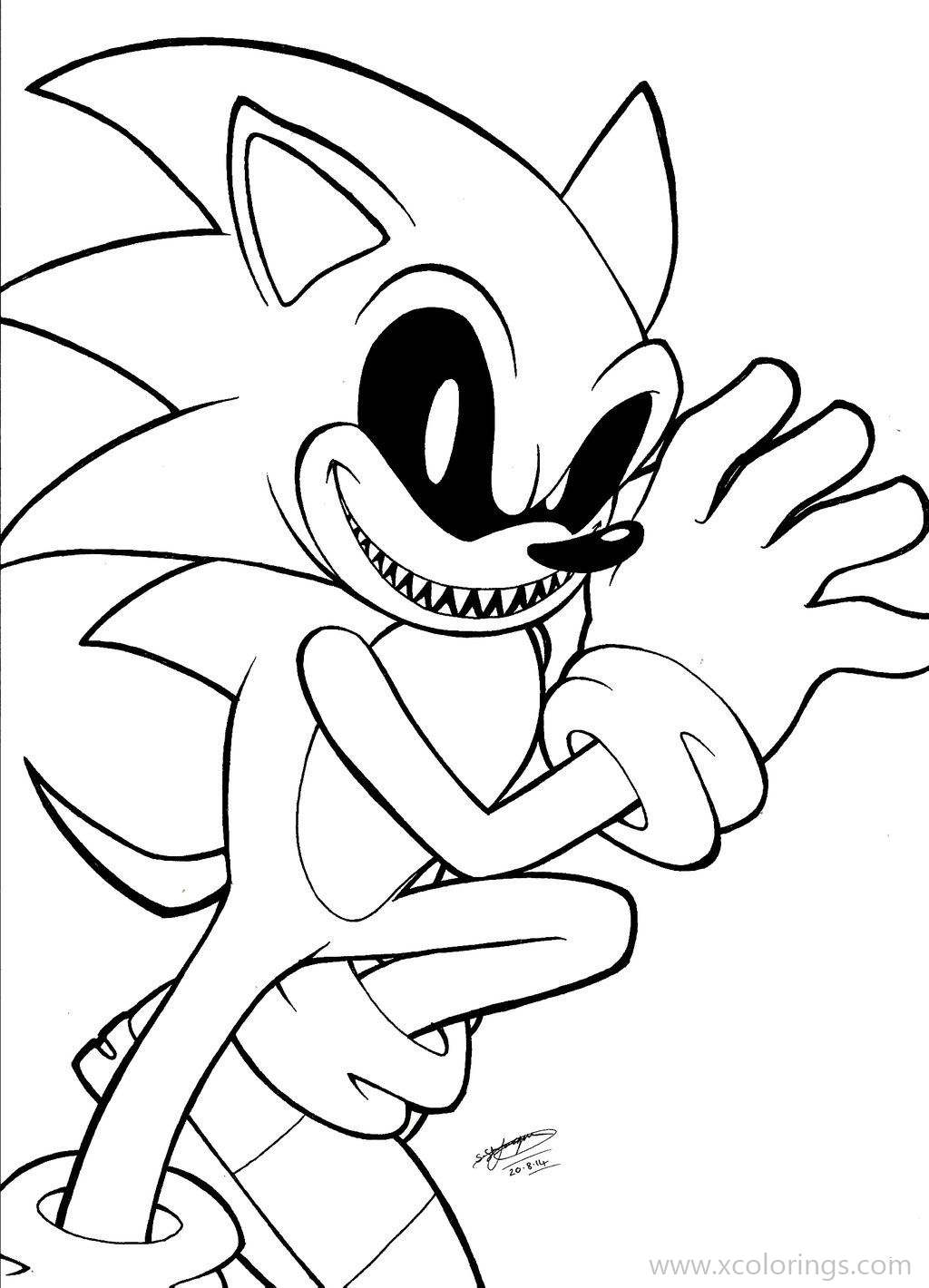 Super Sonic Coloring Pages Free Printable 108