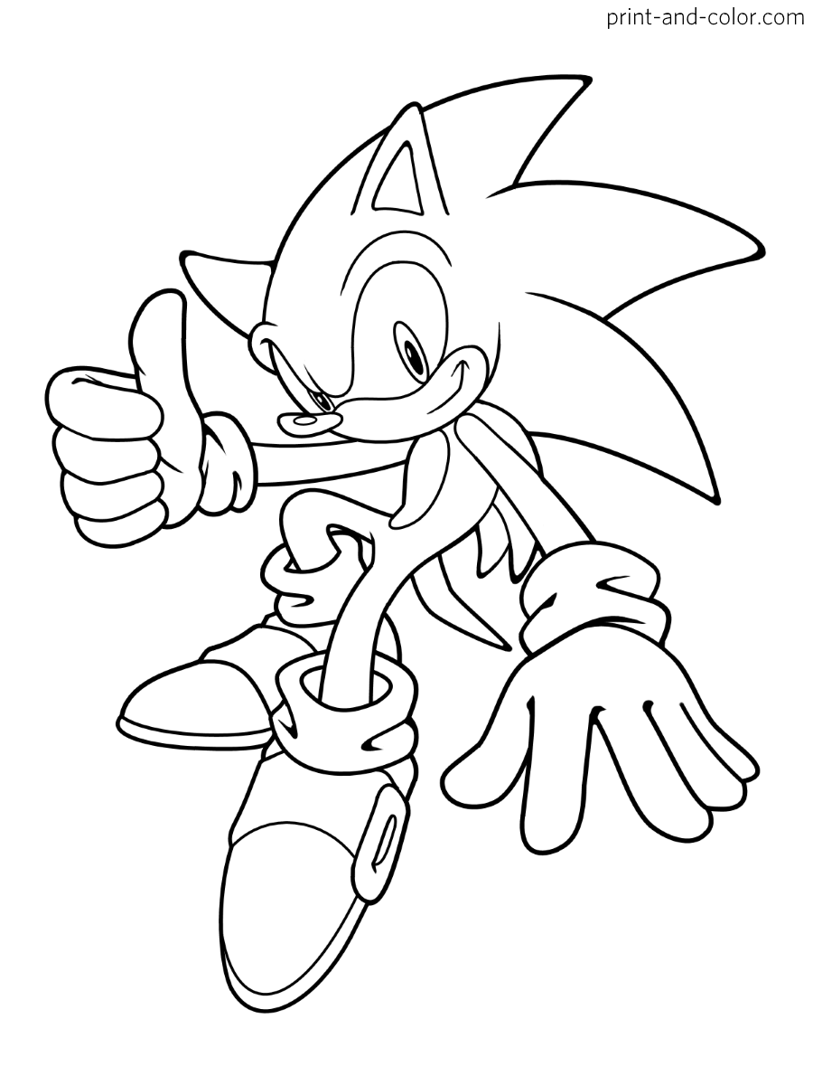 Super Sonic Coloring Pages Free Printable 109