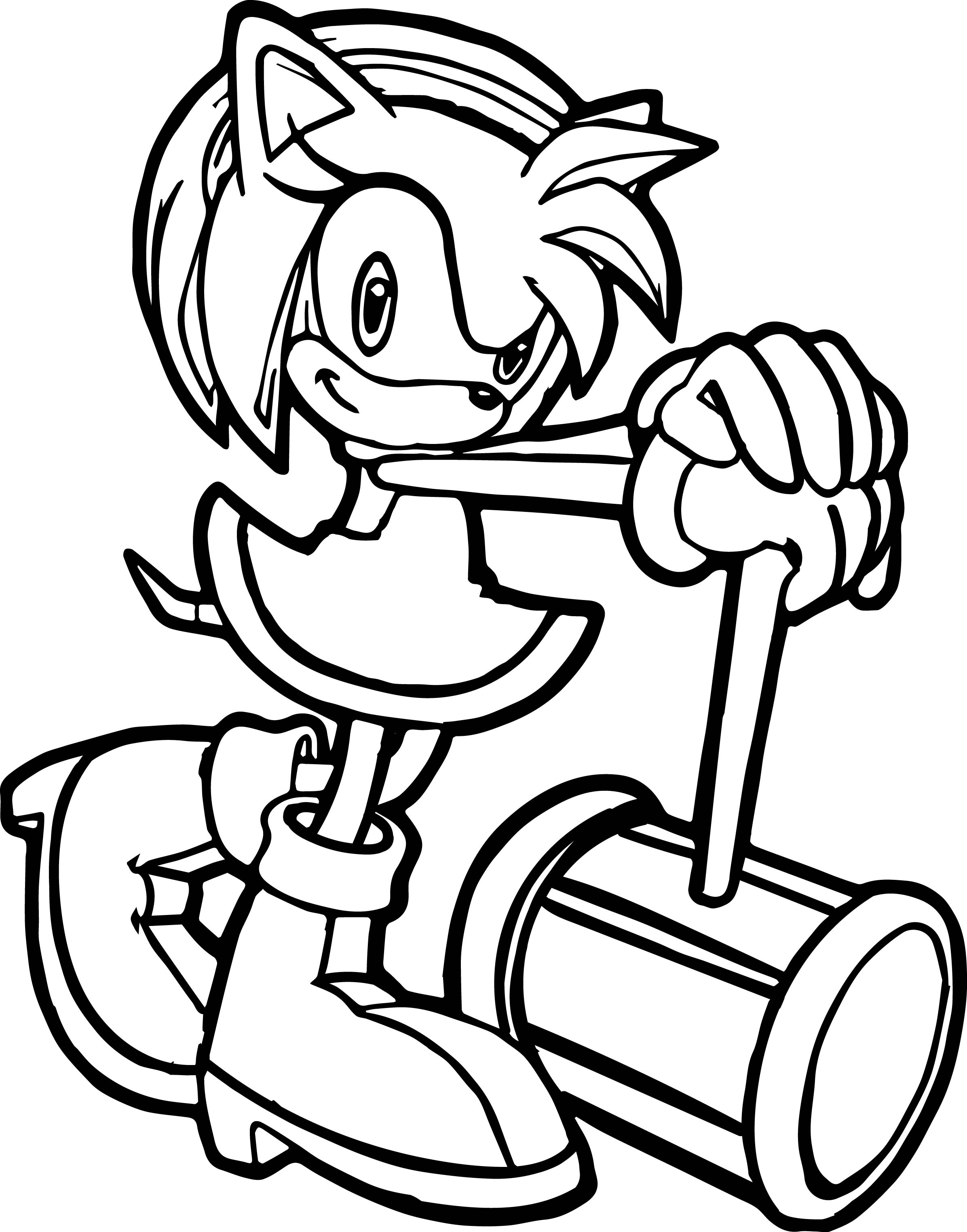 Super Sonic Coloring Pages Free Printable 110