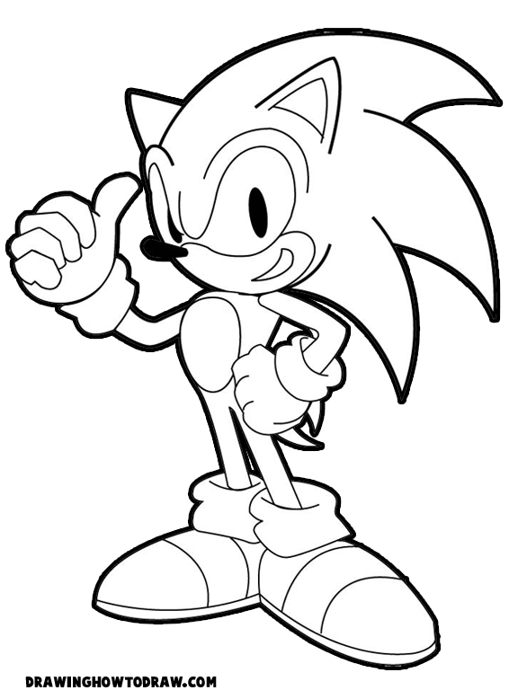 Super Sonic Coloring Pages Free Printable 112