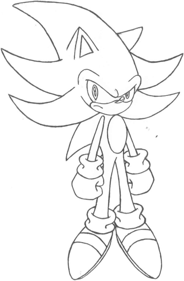 Super Sonic Coloring Pages Free Printable 114