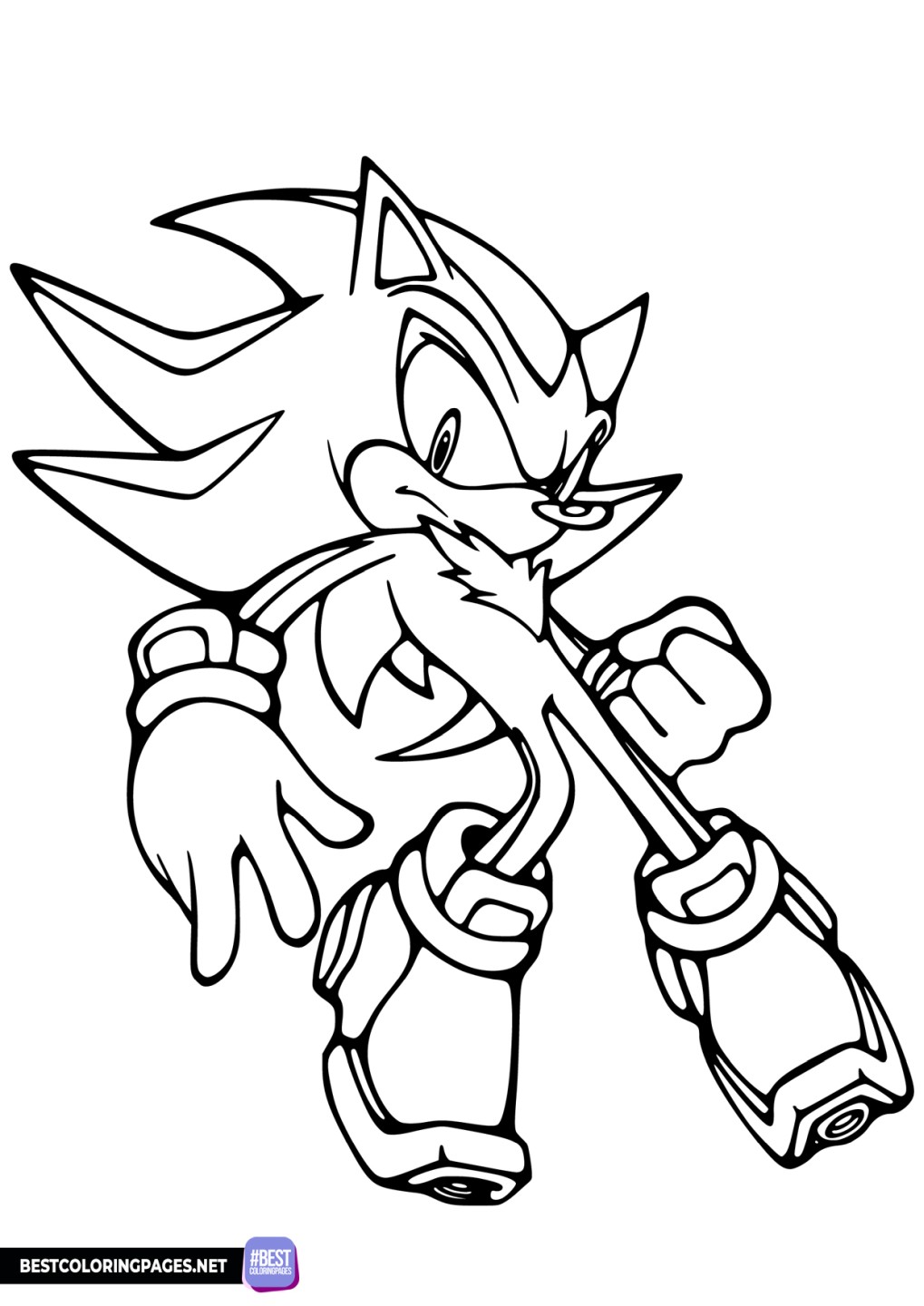 Super Sonic Coloring Pages Free Printable 115