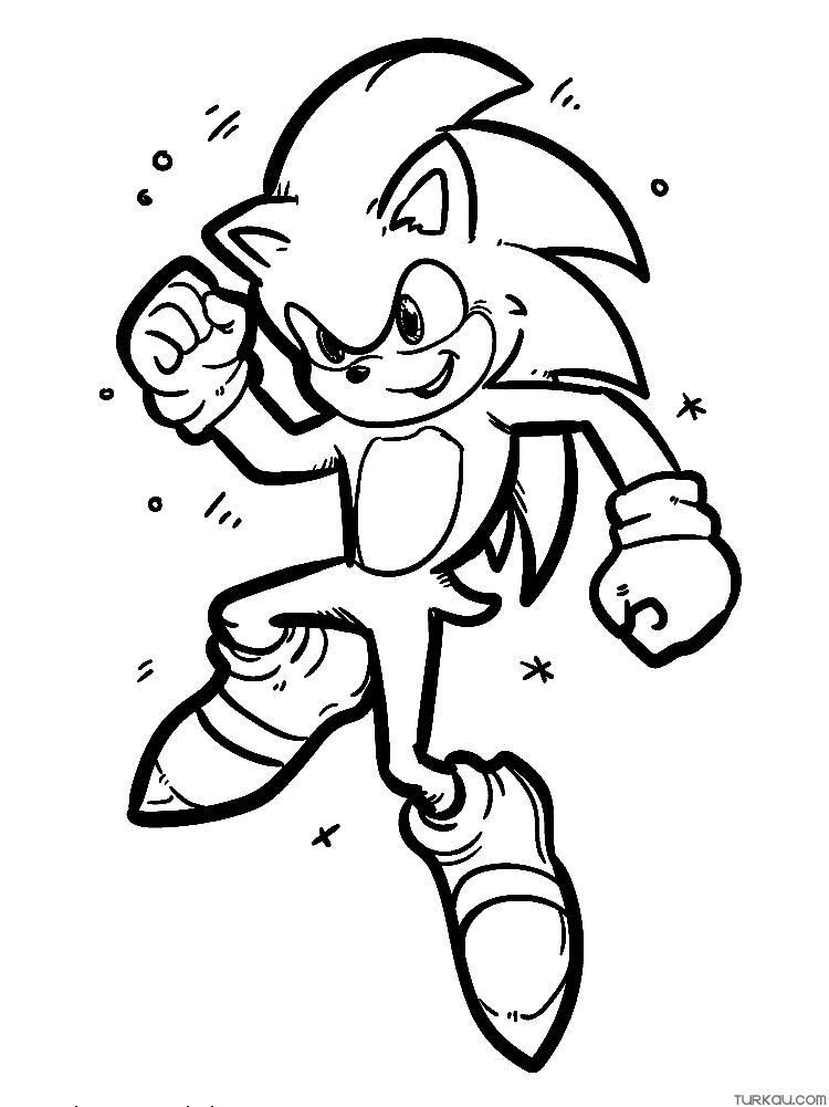 Super Sonic Coloring Pages Free Printable 118