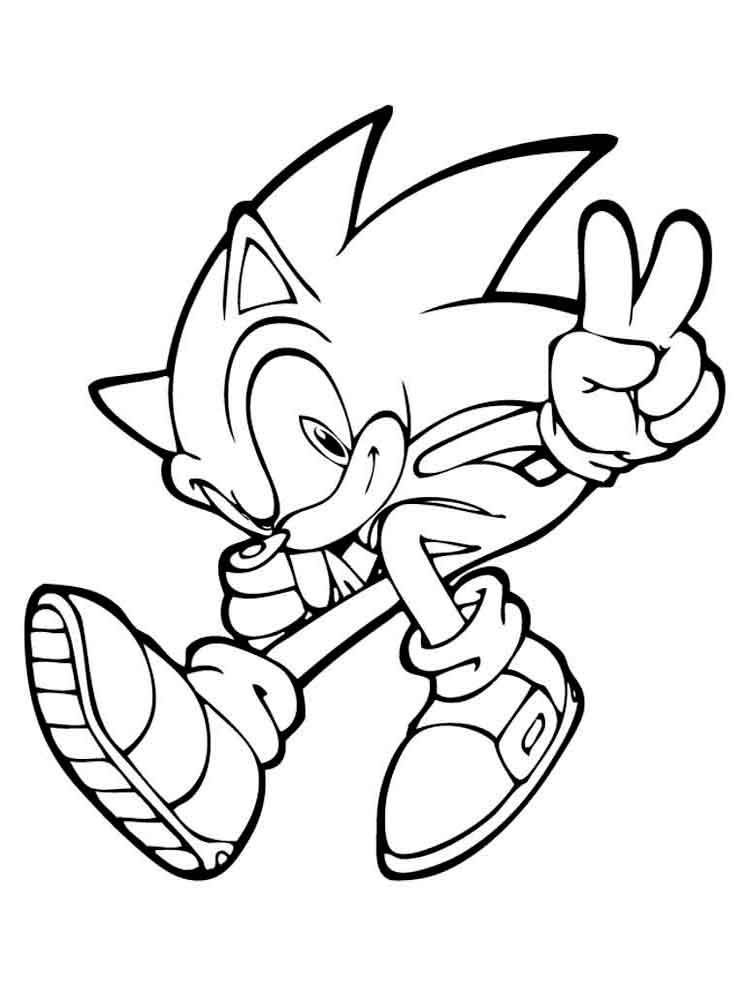 Super Sonic Coloring Pages Free Printable 120