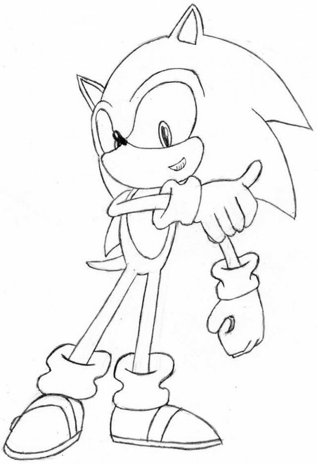 Super Sonic Coloring Pages Free Printable 123