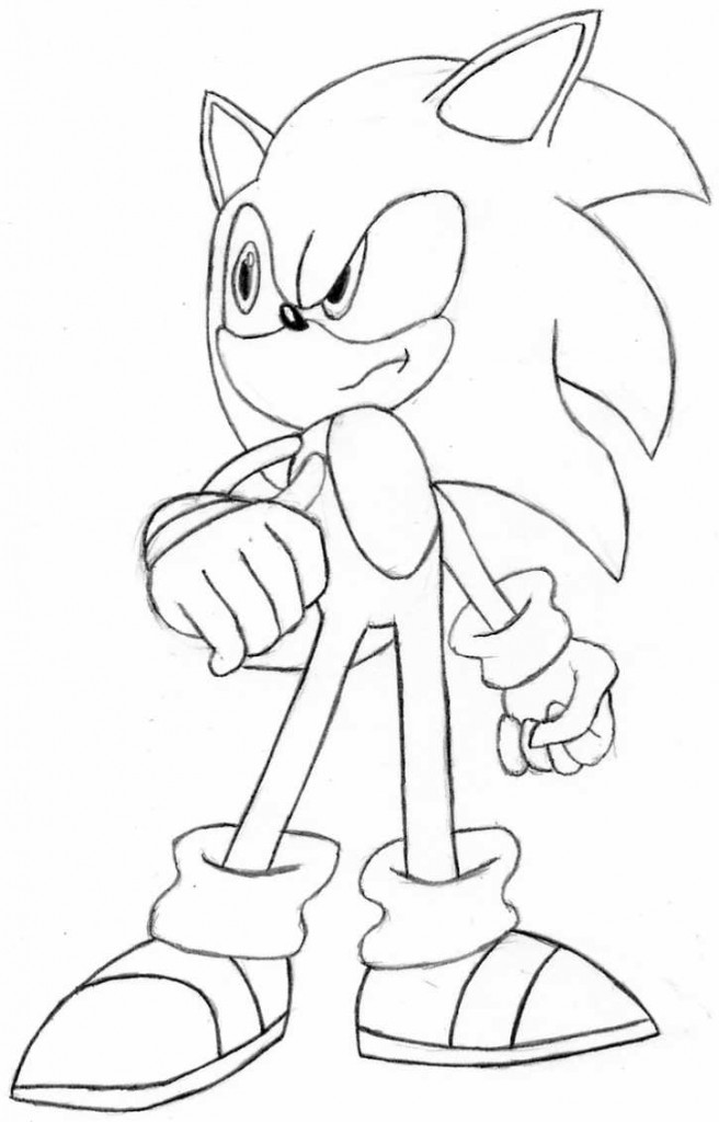 Super Sonic Coloring Pages Free Printable 126