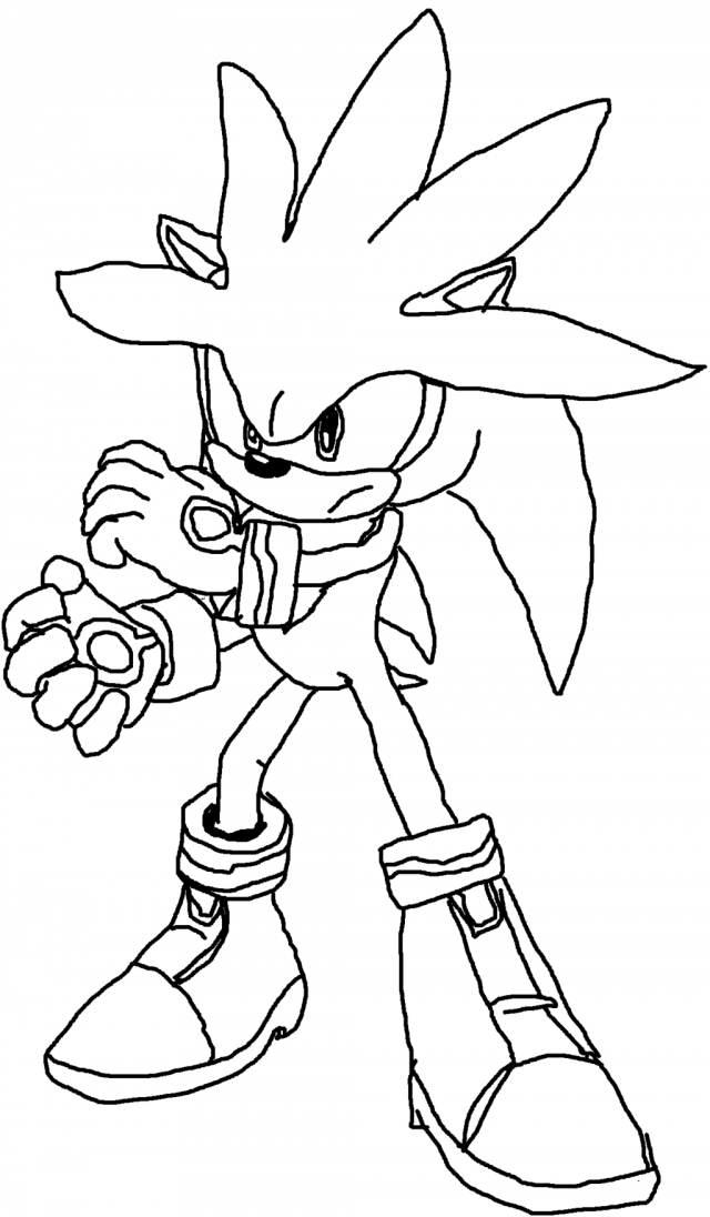 Super Sonic Coloring Pages Free Printable 128