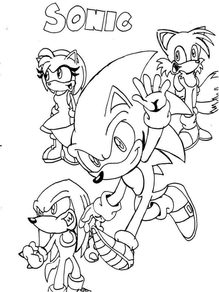 Super Sonic Coloring Pages Free Printable 14