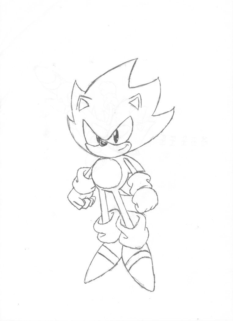 Super Sonic Coloring Pages Free Printable 15