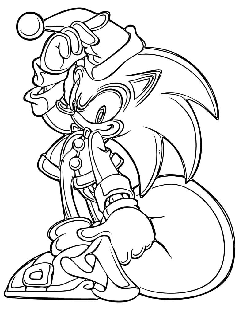 Super Sonic Coloring Pages Free Printable 16