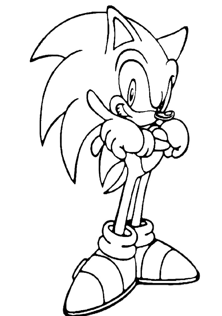 Super Sonic Coloring Pages Free Printable 2