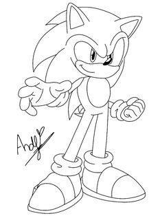 Super Sonic Coloring Pages Free Printable 20