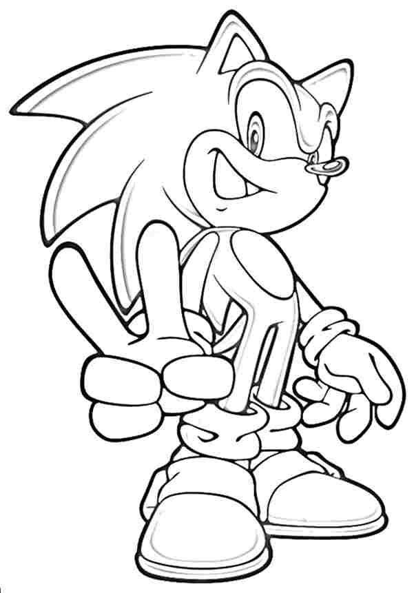 Super Sonic Coloring Pages Free Printable 27