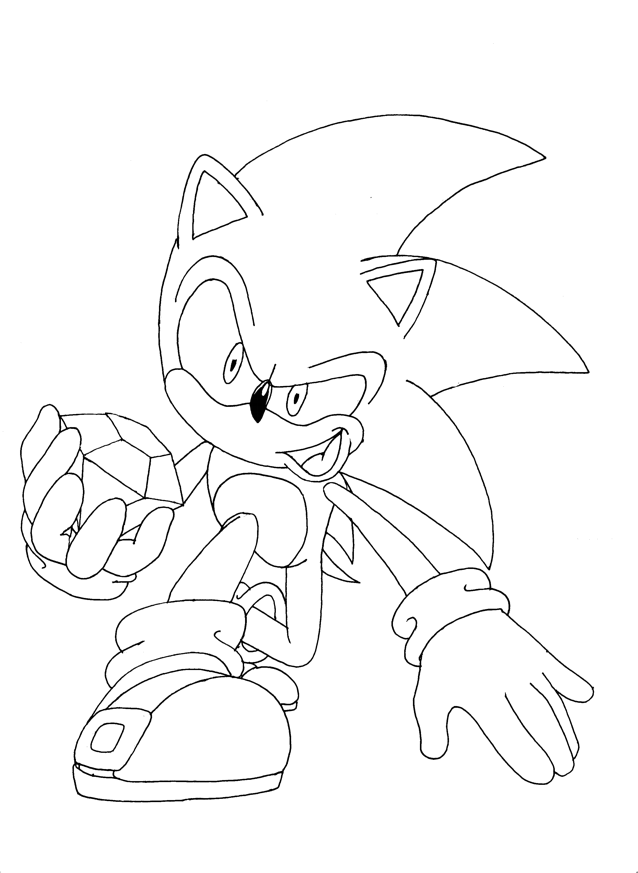 Super Sonic Coloring Pages Free Printable 28