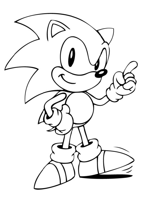 Super Sonic Coloring Pages Free Printable 30