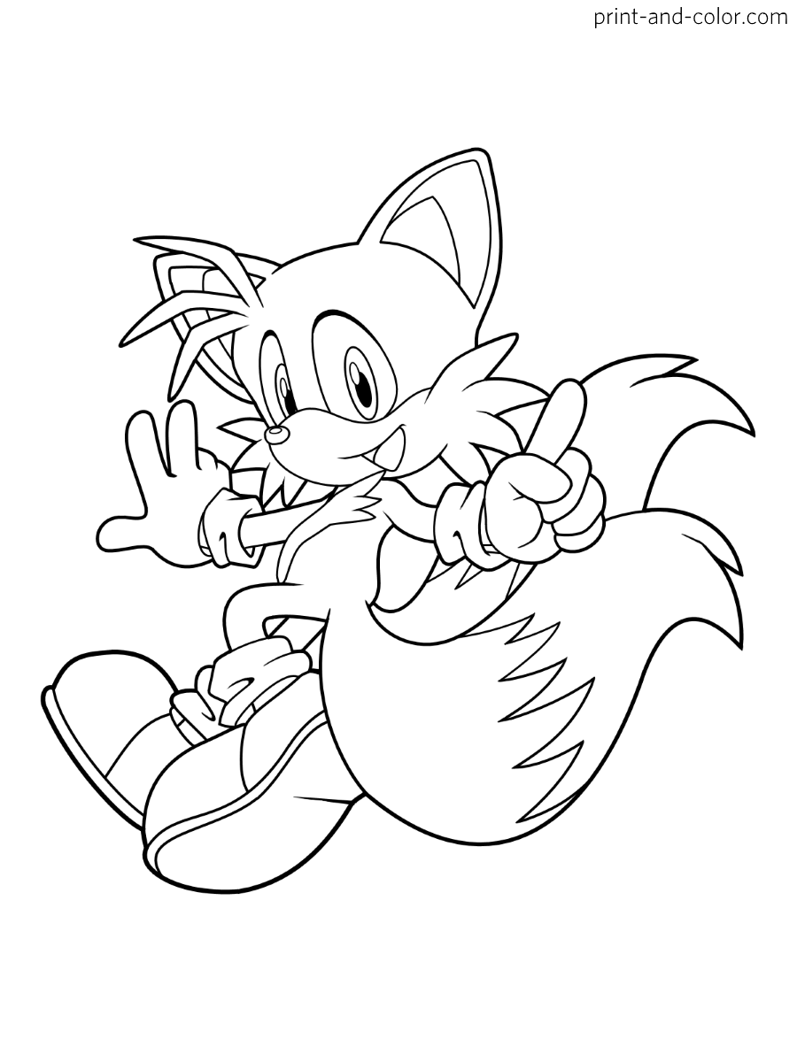 Super Sonic Coloring Pages Free Printable 31