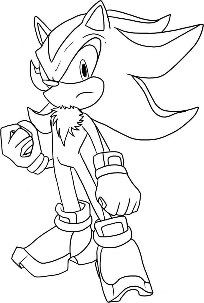 Super Sonic Coloring Pages Free Printable 34