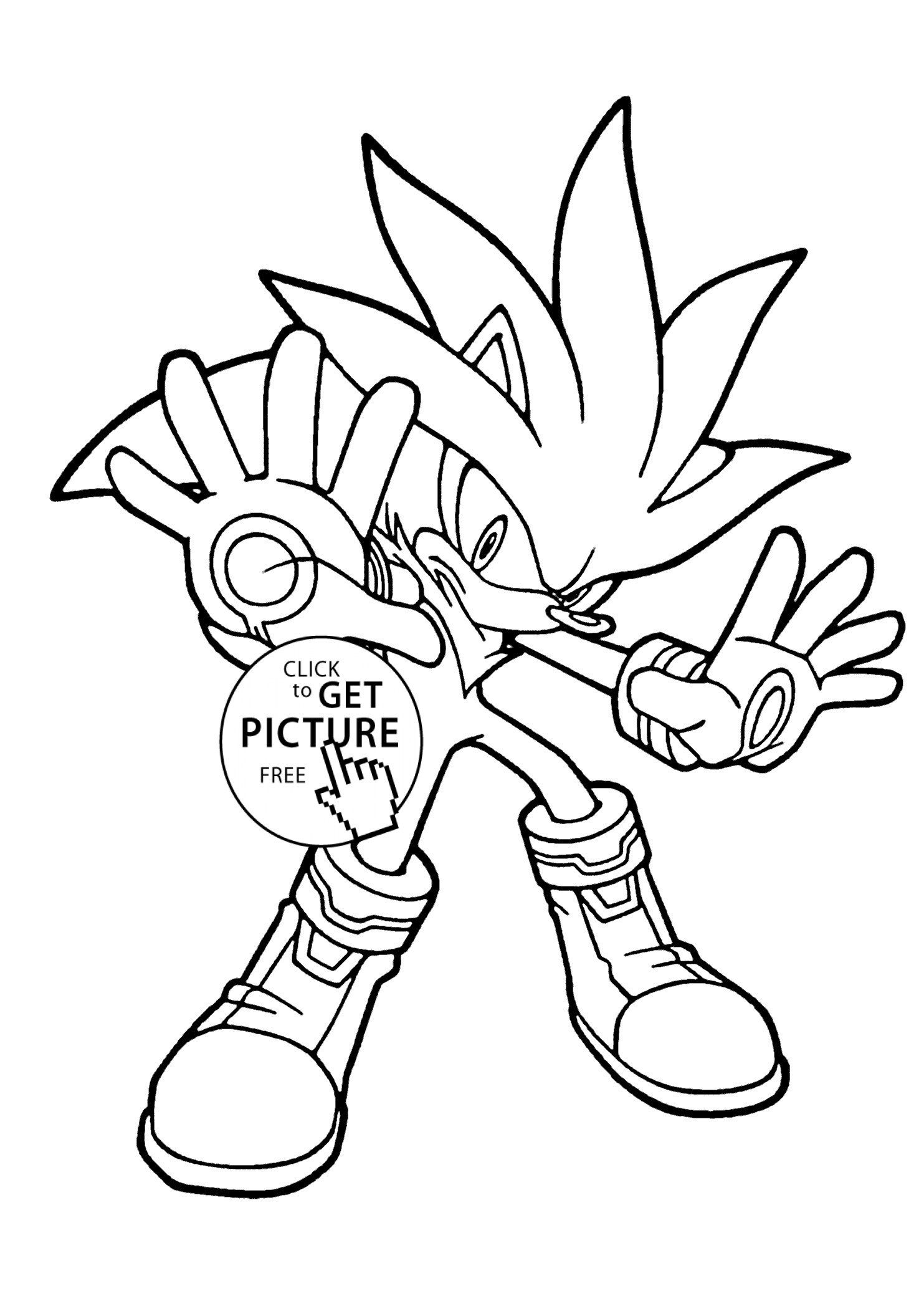 Super Sonic Coloring Pages Free Printable 38