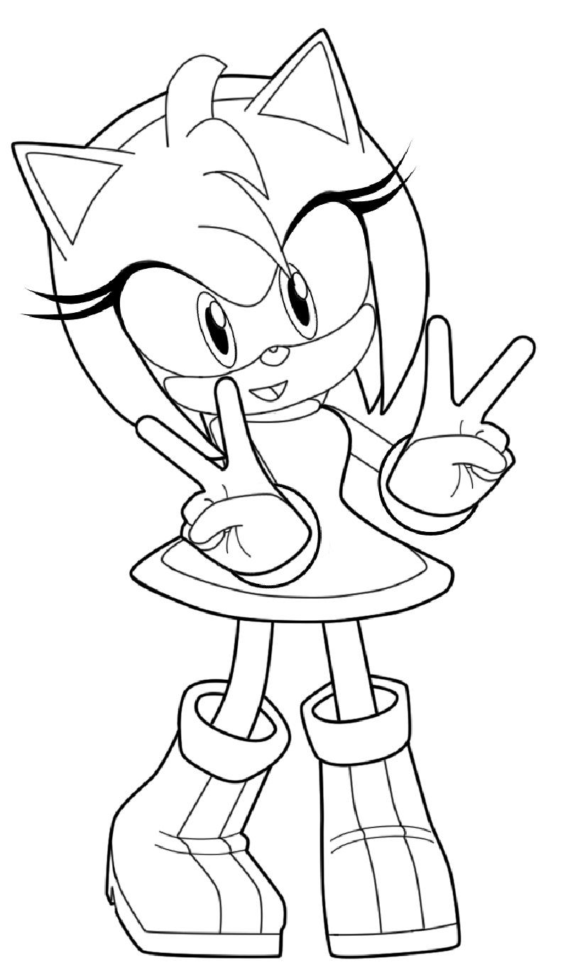 Super Sonic Coloring Pages Free Printable 39