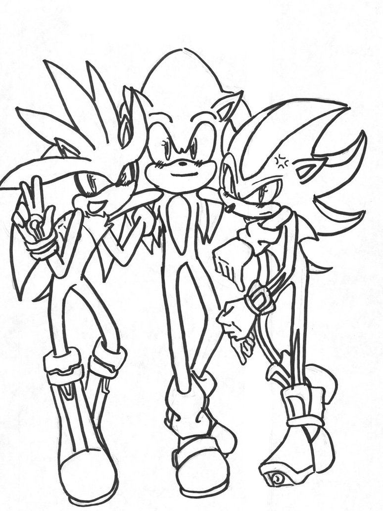 Super Sonic Coloring Pages Free Printable 40