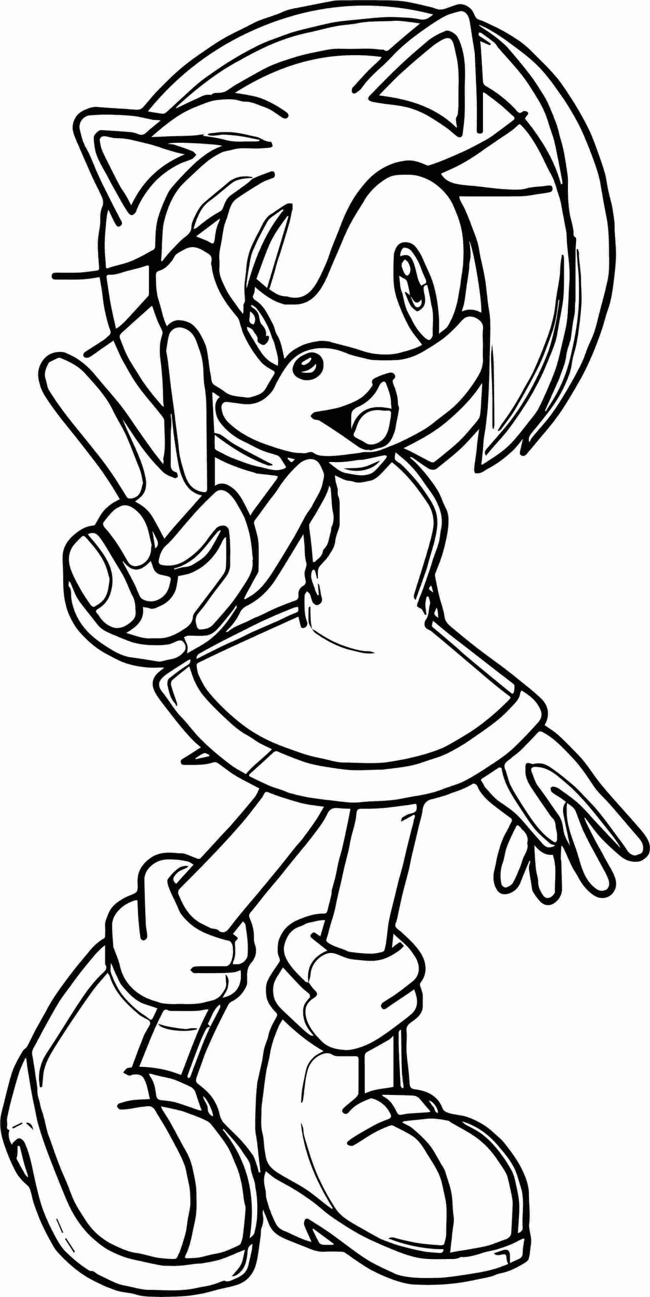 Super Sonic Coloring Pages Free Printable 41