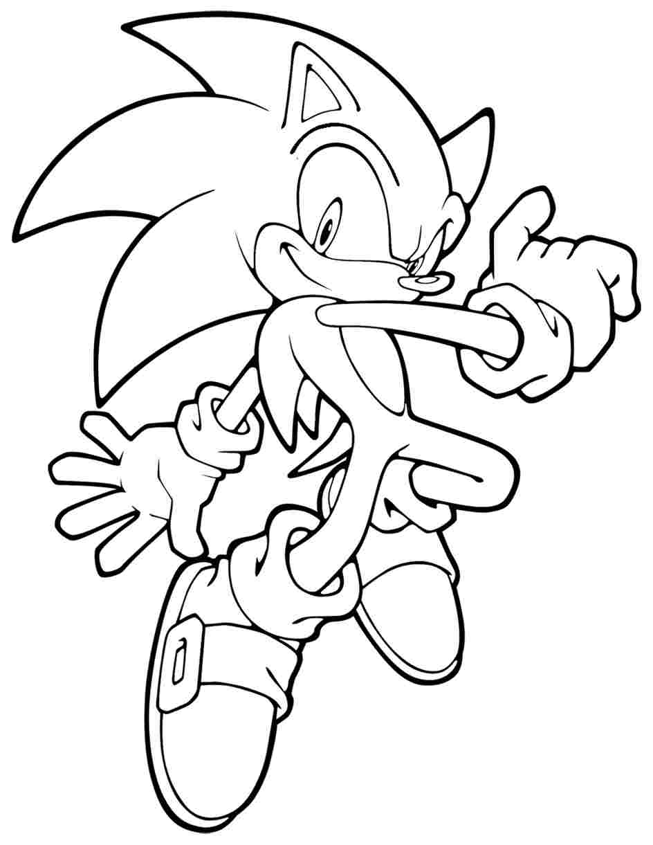 Super Sonic Coloring Pages Free Printable 42