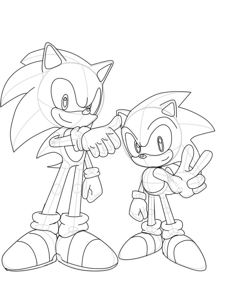 Super Sonic Coloring Pages Free Printable 44