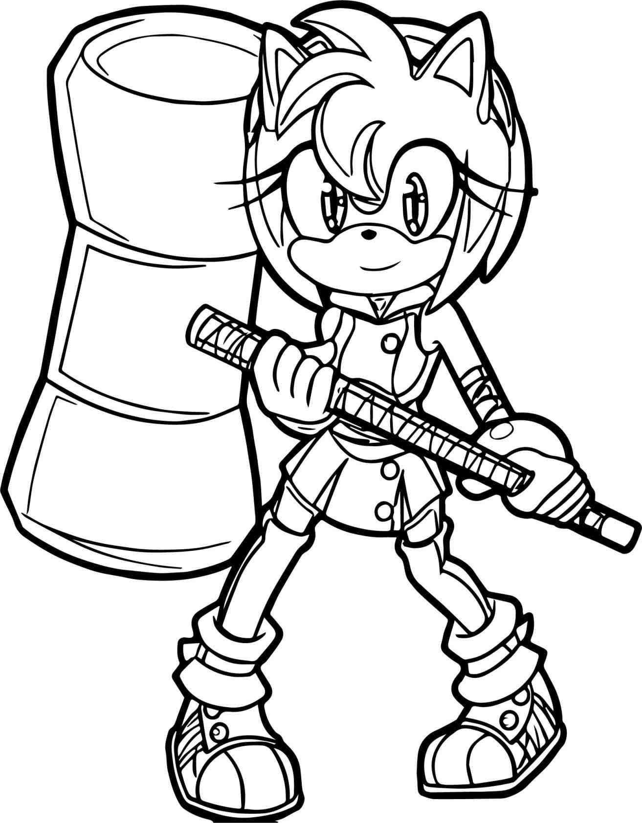 Super Sonic Coloring Pages Free Printable 46