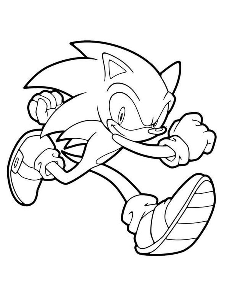 Super Sonic Coloring Pages Free Printable 47