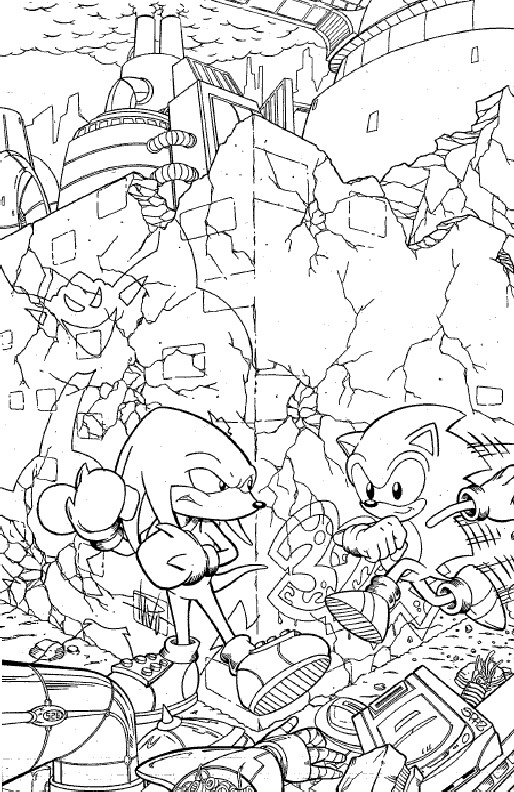 Super Sonic Coloring Pages Free Printable 48