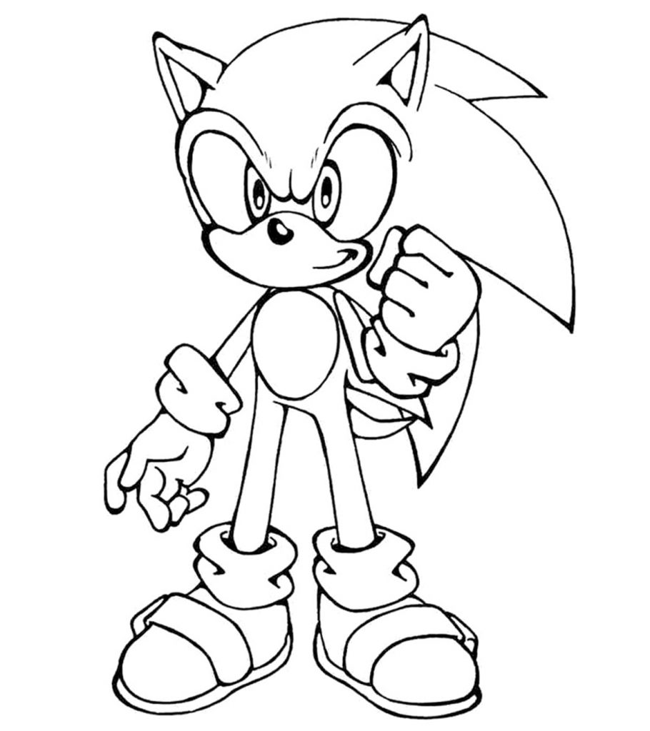 Super Sonic Coloring Pages Free Printable 50