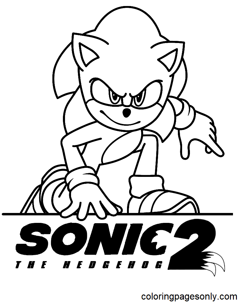 Super Sonic Coloring Pages Free Printable 56