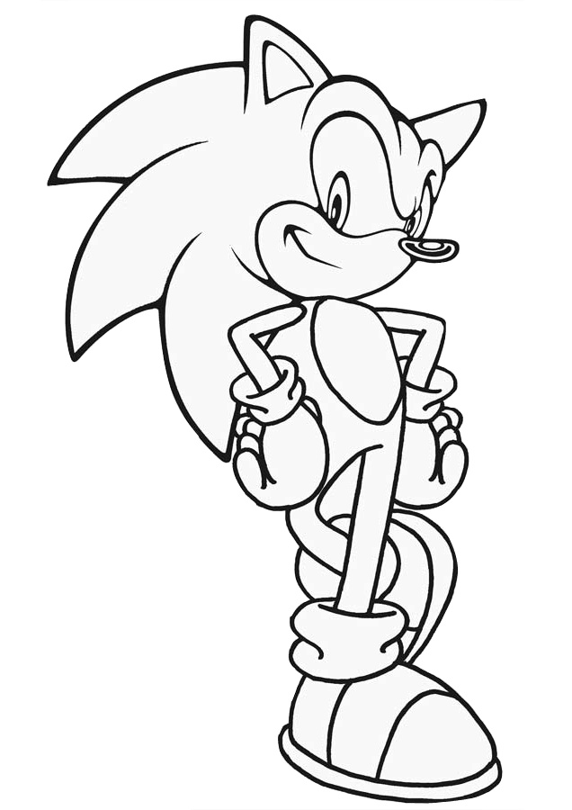 Super Sonic Coloring Pages Free Printable 60