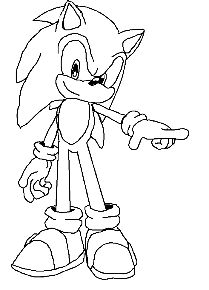 Super Sonic Coloring Pages Free Printable 61