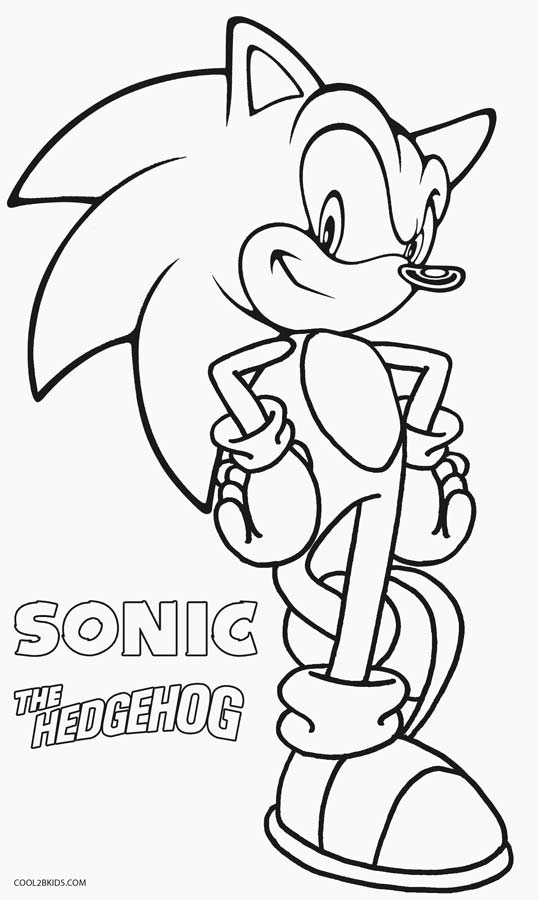 Super Sonic Coloring Pages Free Printable 62