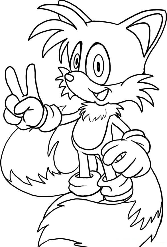 Super Sonic Coloring Pages Free Printable 63