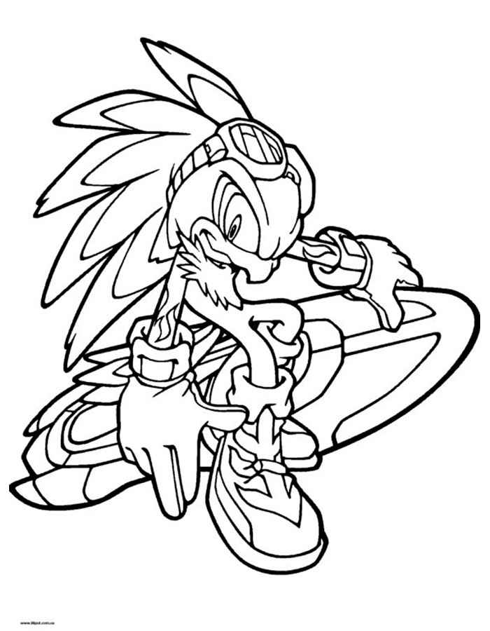 Super Sonic Coloring Pages Free Printable 65