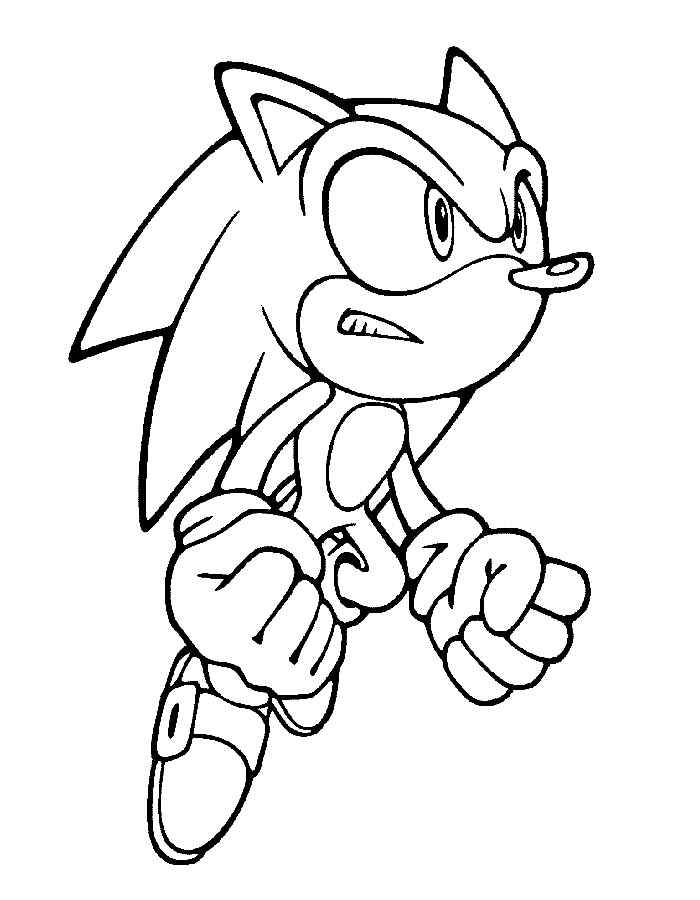 Super Sonic Coloring Pages Free Printable 66