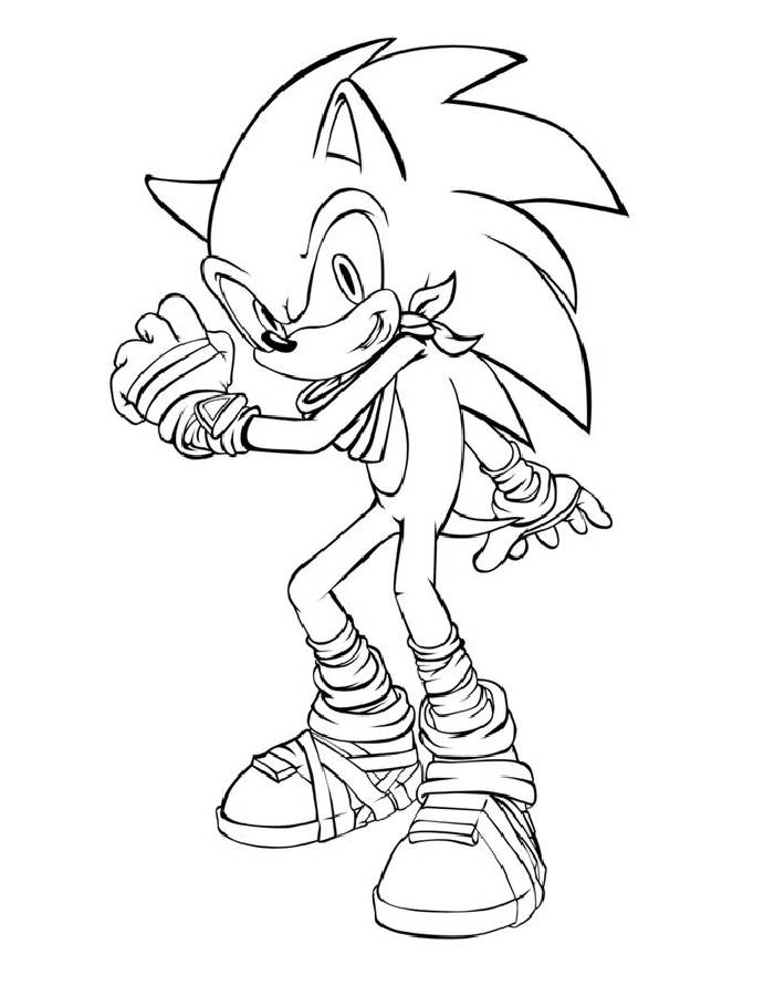 Super Sonic Coloring Pages Free Printable 68