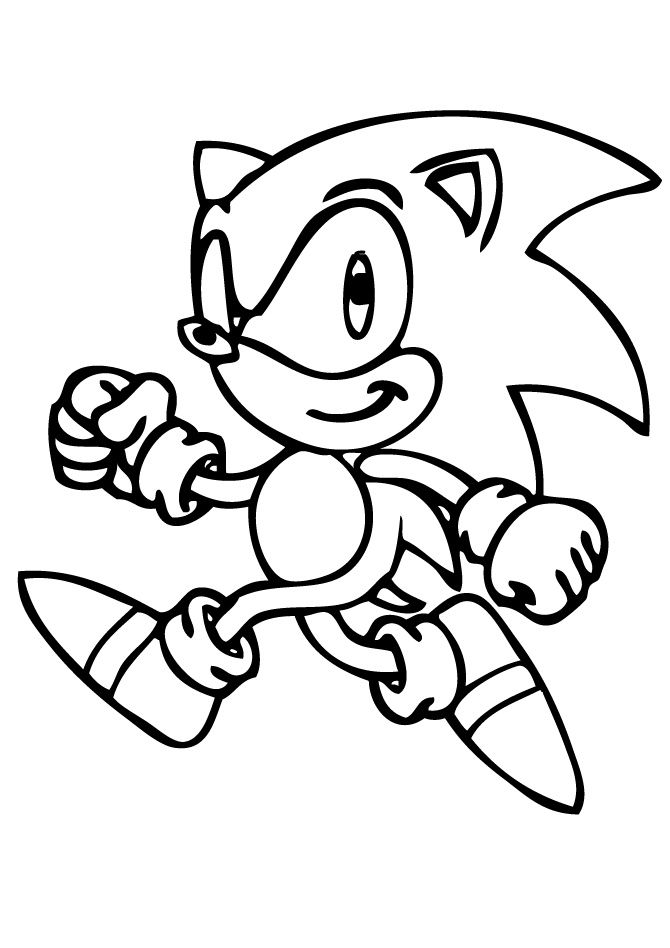 Super Sonic Coloring Pages Free Printable 7